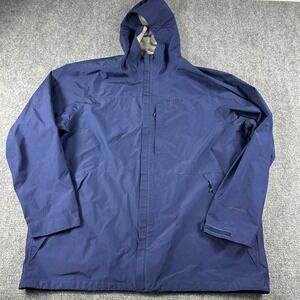 Marmot Gore-Tex Jacket Mens 3XT Blue Waterproof Hooded Shell Rain Coat Gorpcore